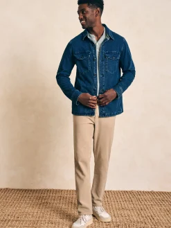 Jackets & Vests^Faherty Brand Jersey Shirt Jacket - Indigo