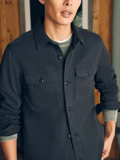 Jackets & Vests^Faherty Brand Jersey Shirt Jacket - Onyx Black