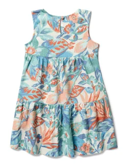 Kids^Faherty Brand Kids Lanai Seersucker Dress - Paradise Blossom Floral