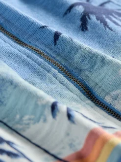 Kids^Faherty Brand Kids Palm Rainbow Zip Hoodie - Palm Rainbow Ombre