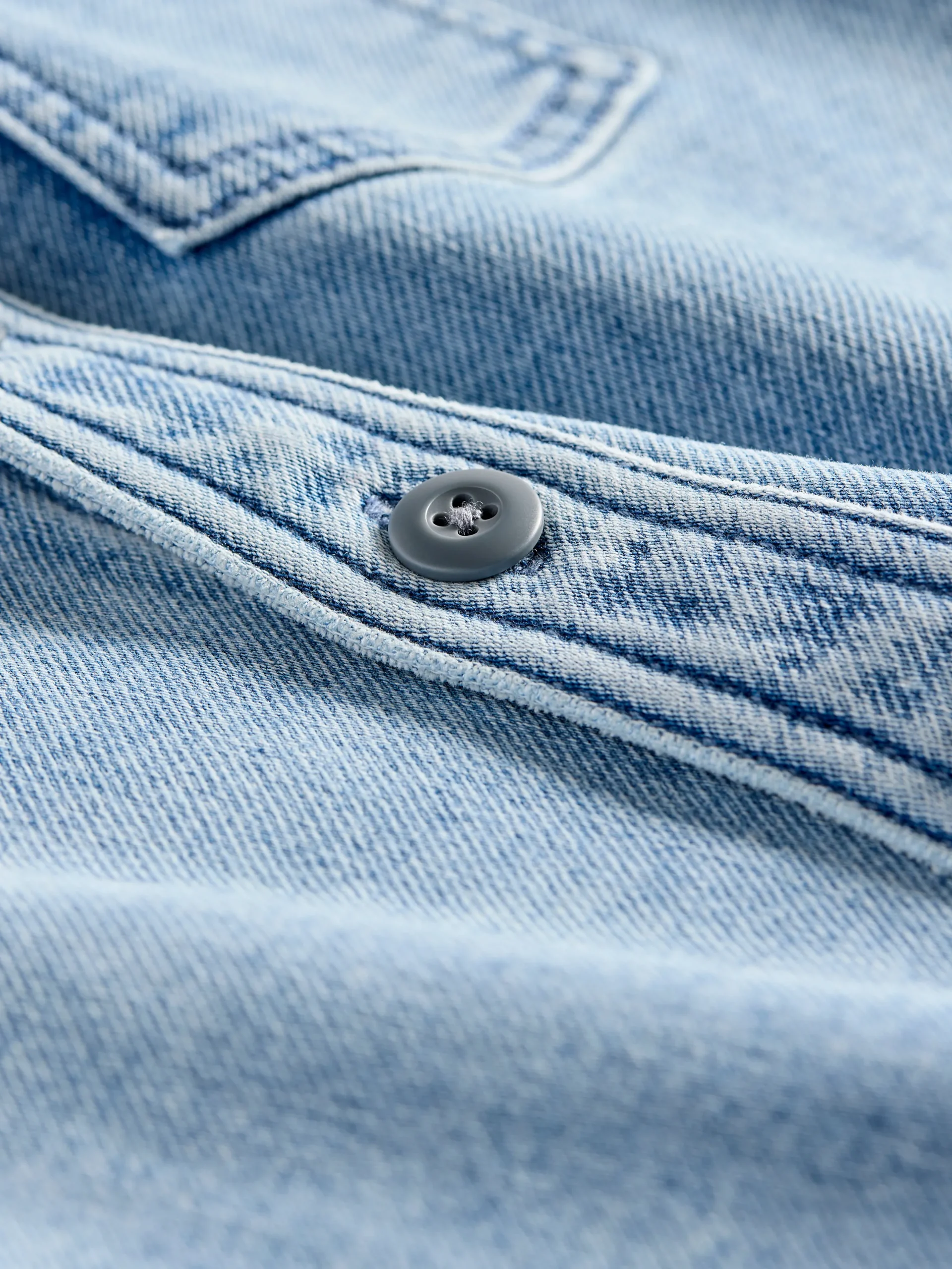 Kids^Faherty Brand Kids Sunny Overshirt - Mid Wash