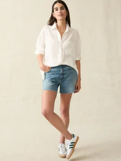 Shirts & Tops^Faherty Brand Laguna Linen Relaxed Shirt - White