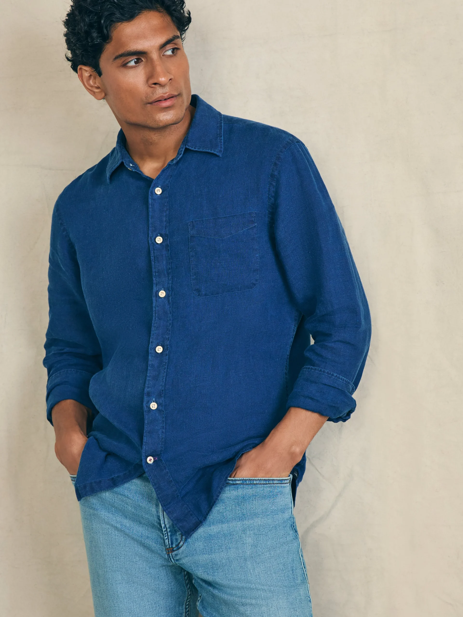 Shirts^Faherty Brand Laguna Linen Shirt - Arroyo Wash