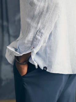 Shirts^Faherty Brand Laguna Linen Shirt - Summer Classic Stripe
