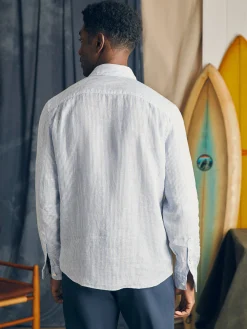 Shirts^Faherty Brand Laguna Linen Shirt - Summer Classic Stripe