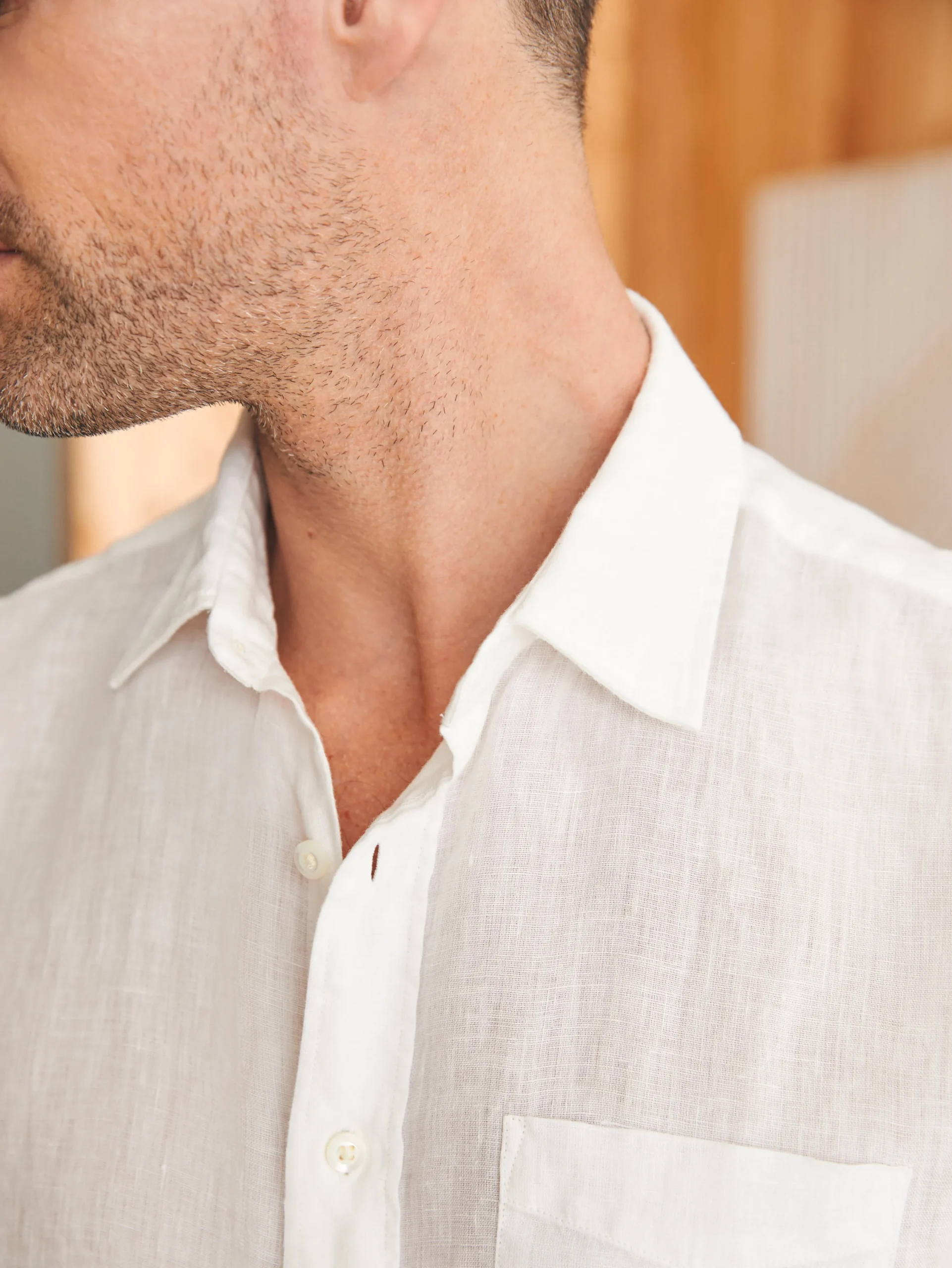 Shirts^Faherty Brand Laguna Linen Shirt - White