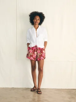 Shorts & Skirts^Faherty Brand Laguna Linen Tie Waist Short - Majorca Floral