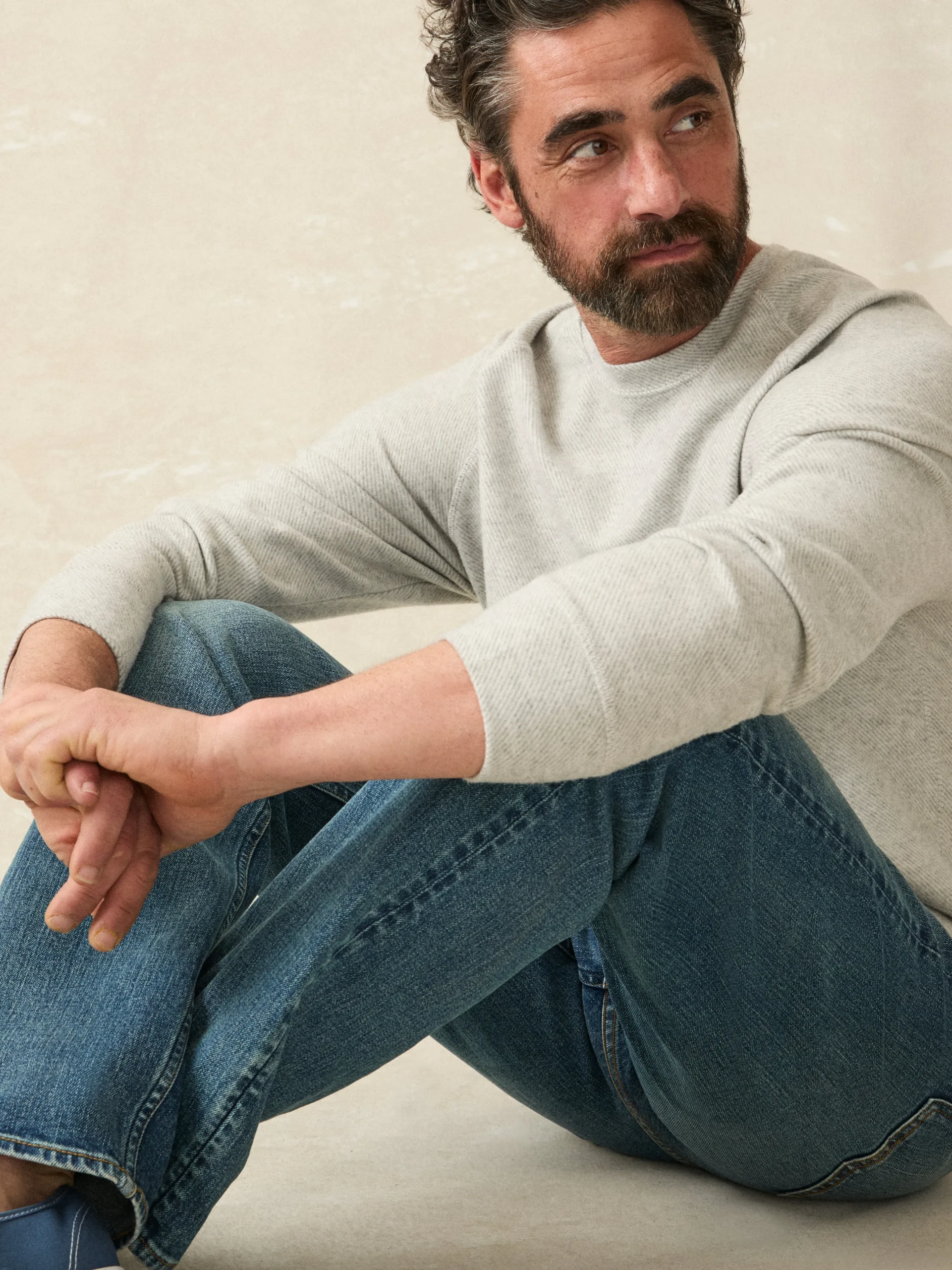 Hoodies & Sweatshirts^Faherty Brand Legend™ Sweater Crew - Light Heather Grey