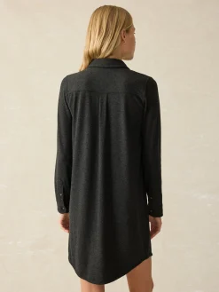 Dresses^Faherty Brand Legend™ Sweater Dress - Heathered Black Twill