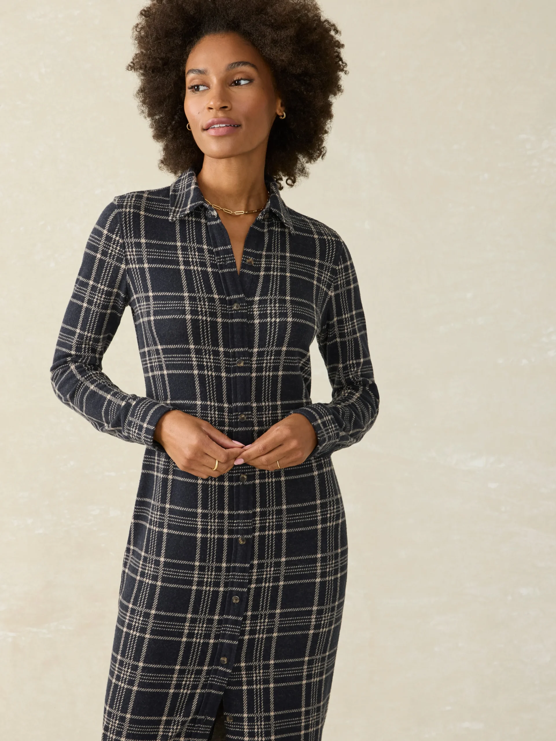Dresses^Faherty Brand Legend™ Sweater Maxi Dress - Dakota Plaid
