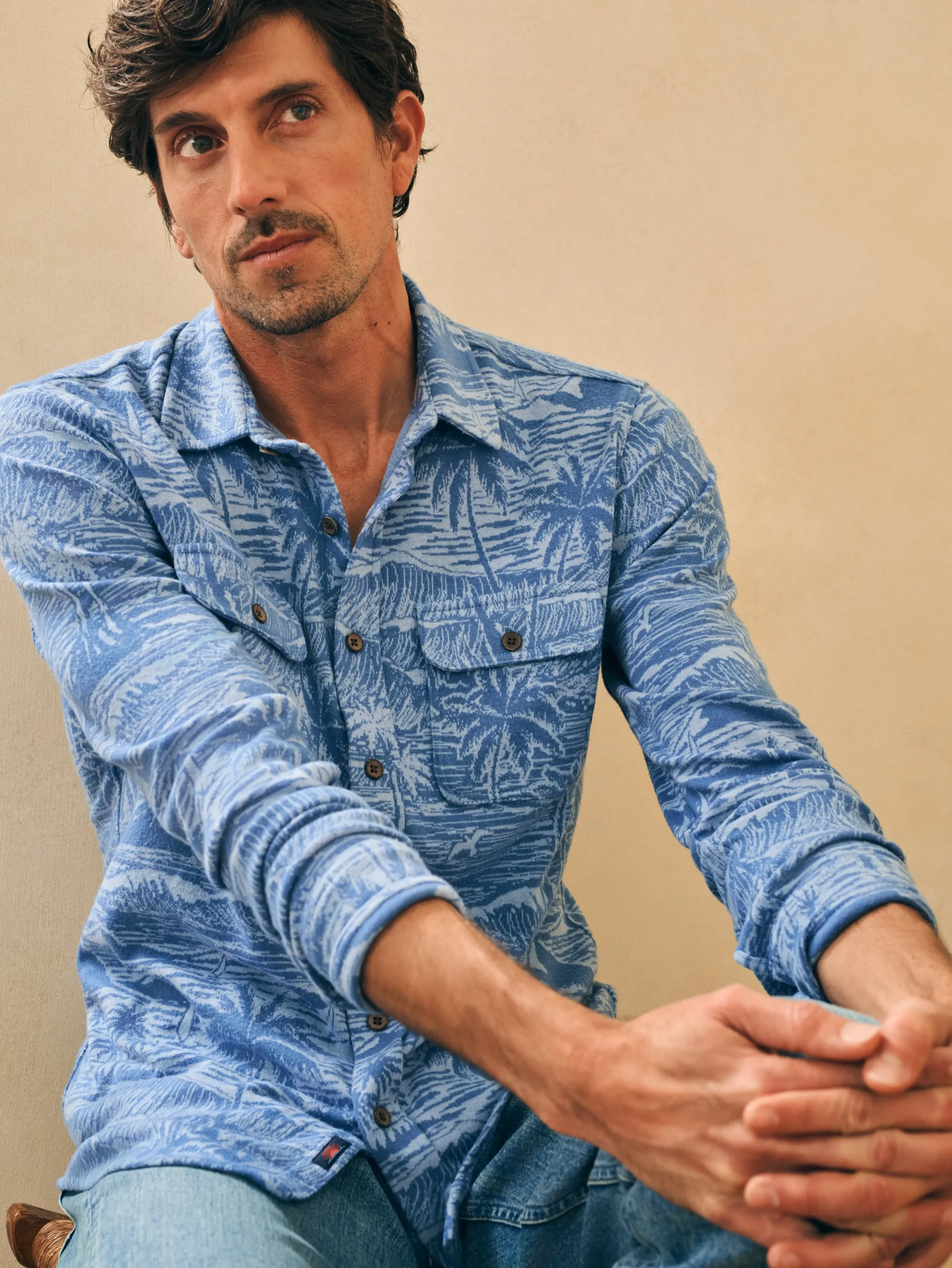 Shirts^Faherty Brand Legend™ Sweater Shirt - Coastal Waters