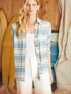 Shirts & Tops^Faherty Brand Legend™ Sweater Shirt - Coastline Stripe