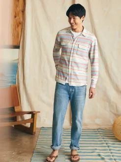 Shirts^Faherty Brand Legend™ Sweater Shirt - Coral Reef Stripe