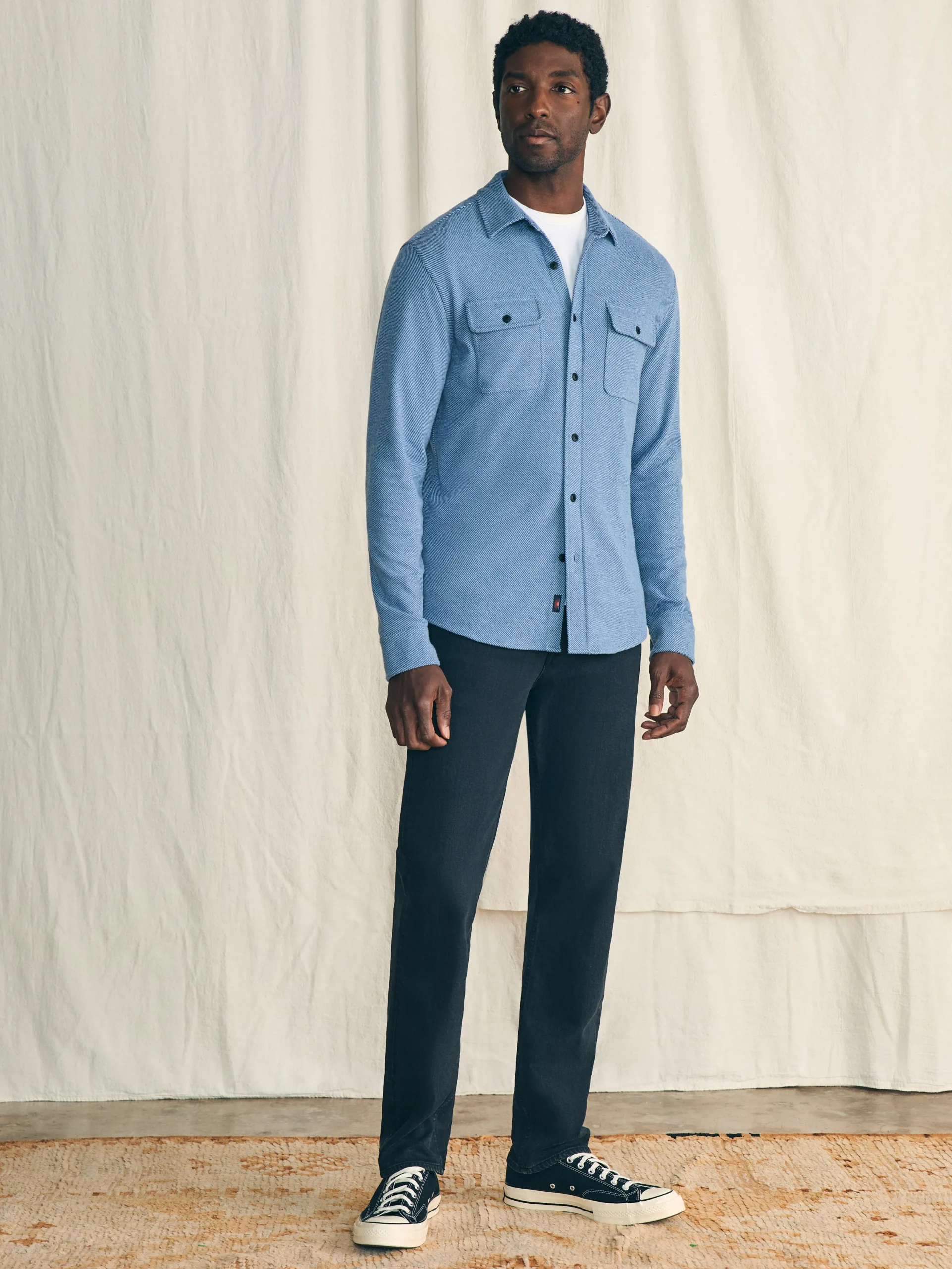 Shirts^Faherty Brand Legend™ Sweater Shirt - Glacier Blue Twill