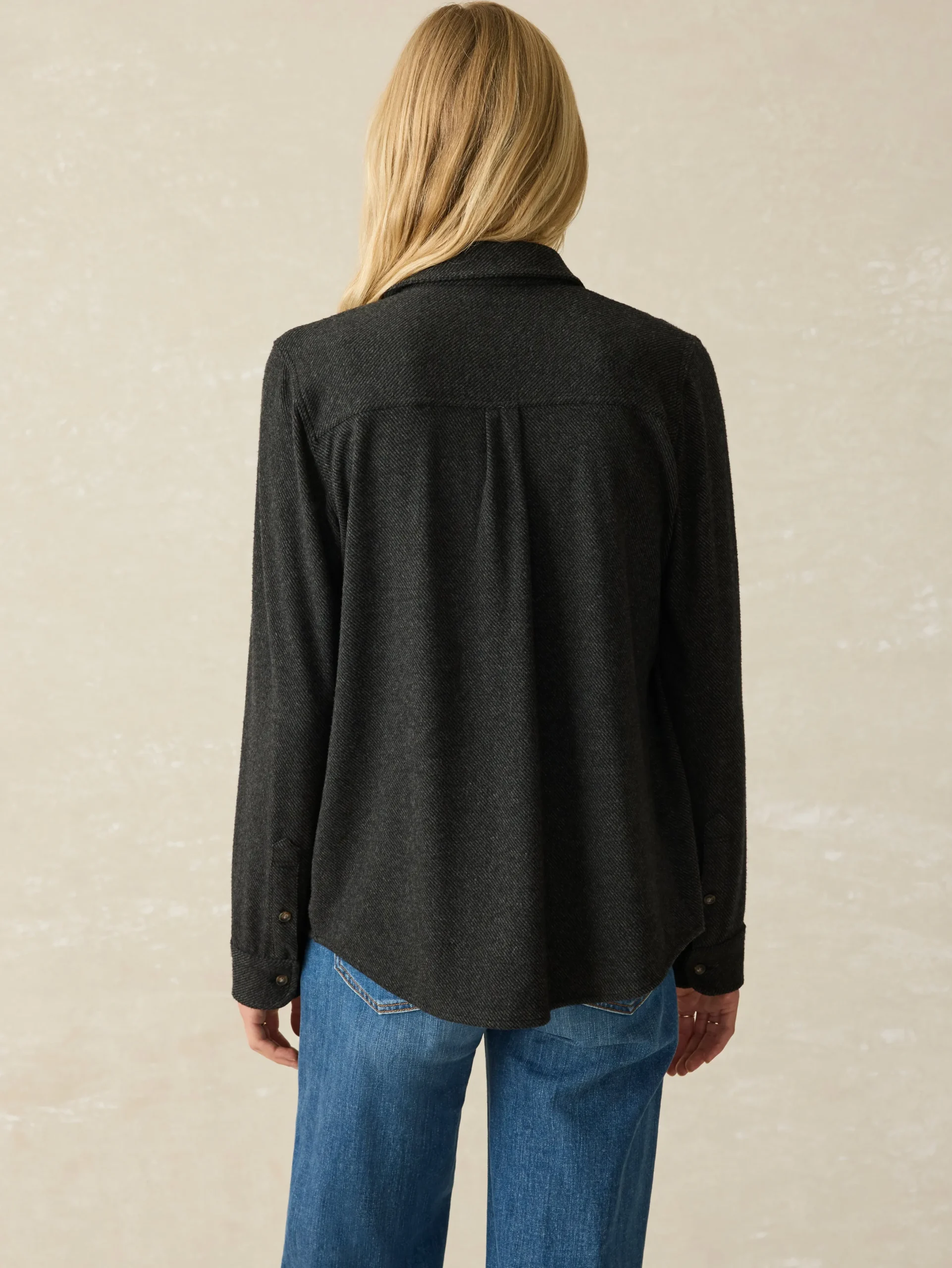 Shirts & Tops^Faherty Brand Legend™ Sweater Shirt - Heathered Black Twill