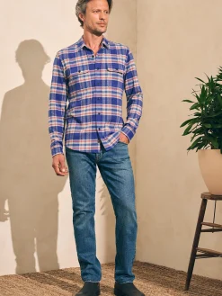 Shirts^Faherty Brand Legend™ Sweater Shirt - Navy Skyline Plaid