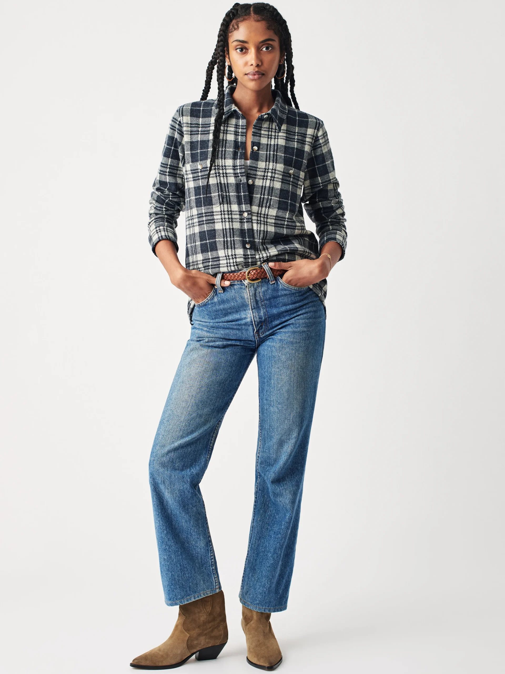 Shirts & Tops^Faherty Brand Legend™ Sweater Shirt - Navy Plaid