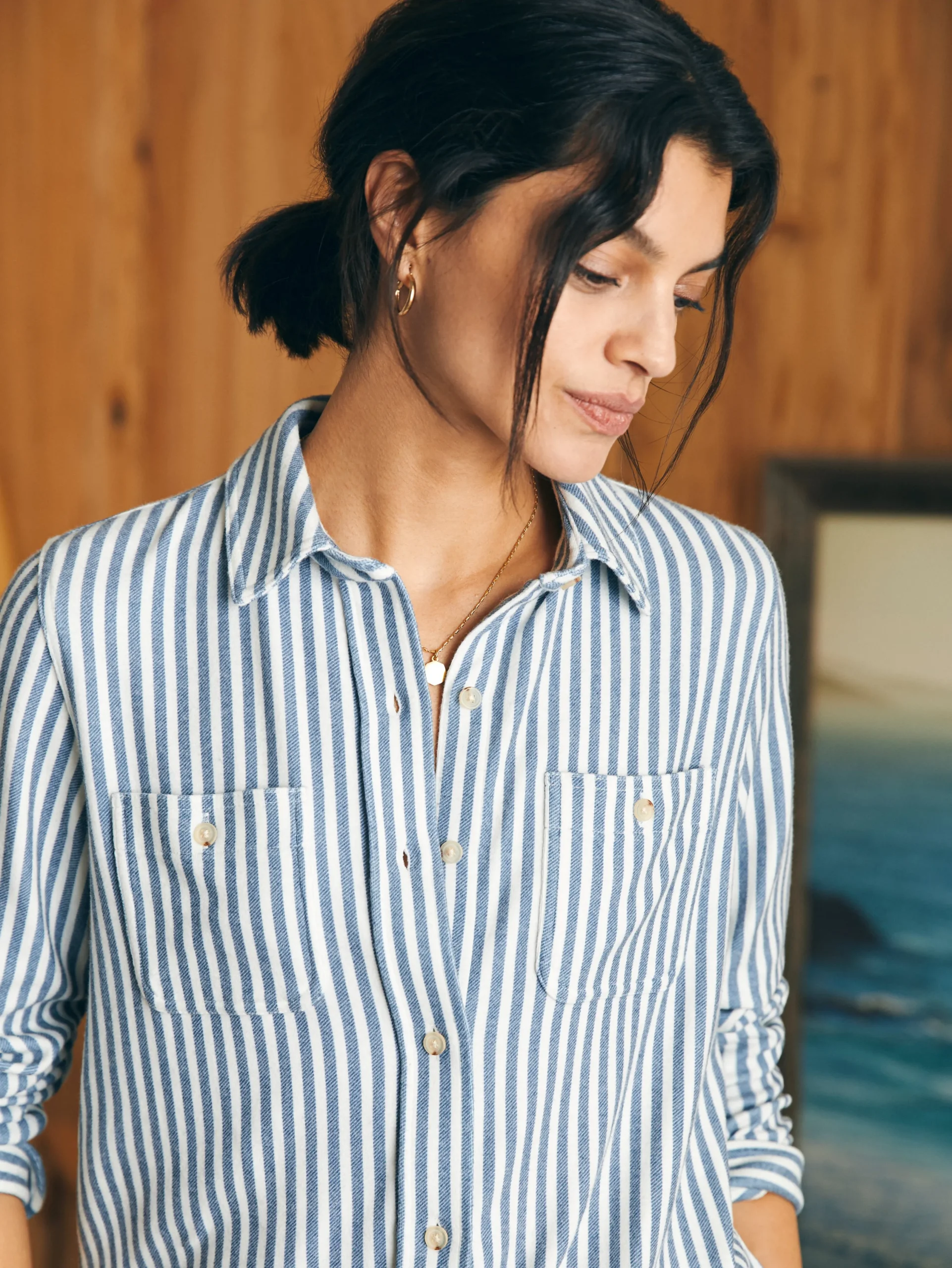 Shirts & Tops^Faherty Brand Legend™ Sweater Shirt - Navy Blazer Stripe