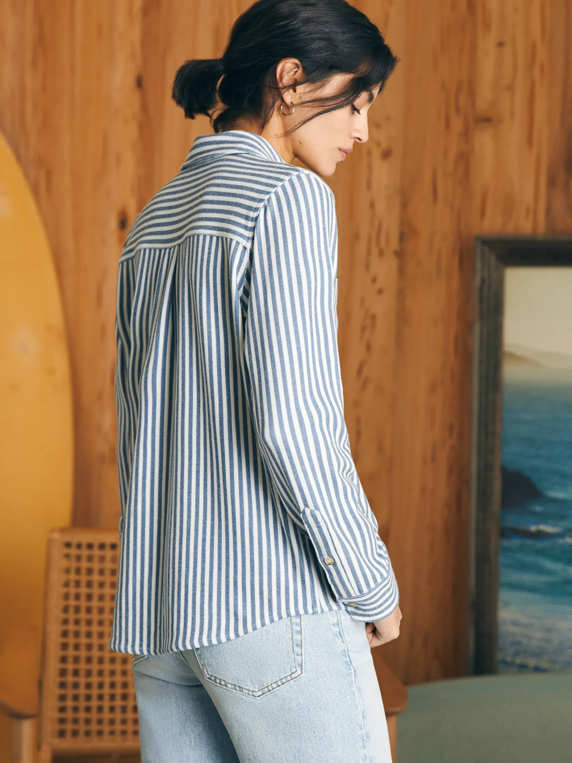 Shirts & Tops^Faherty Brand Legend™ Sweater Shirt - Navy Blazer Stripe