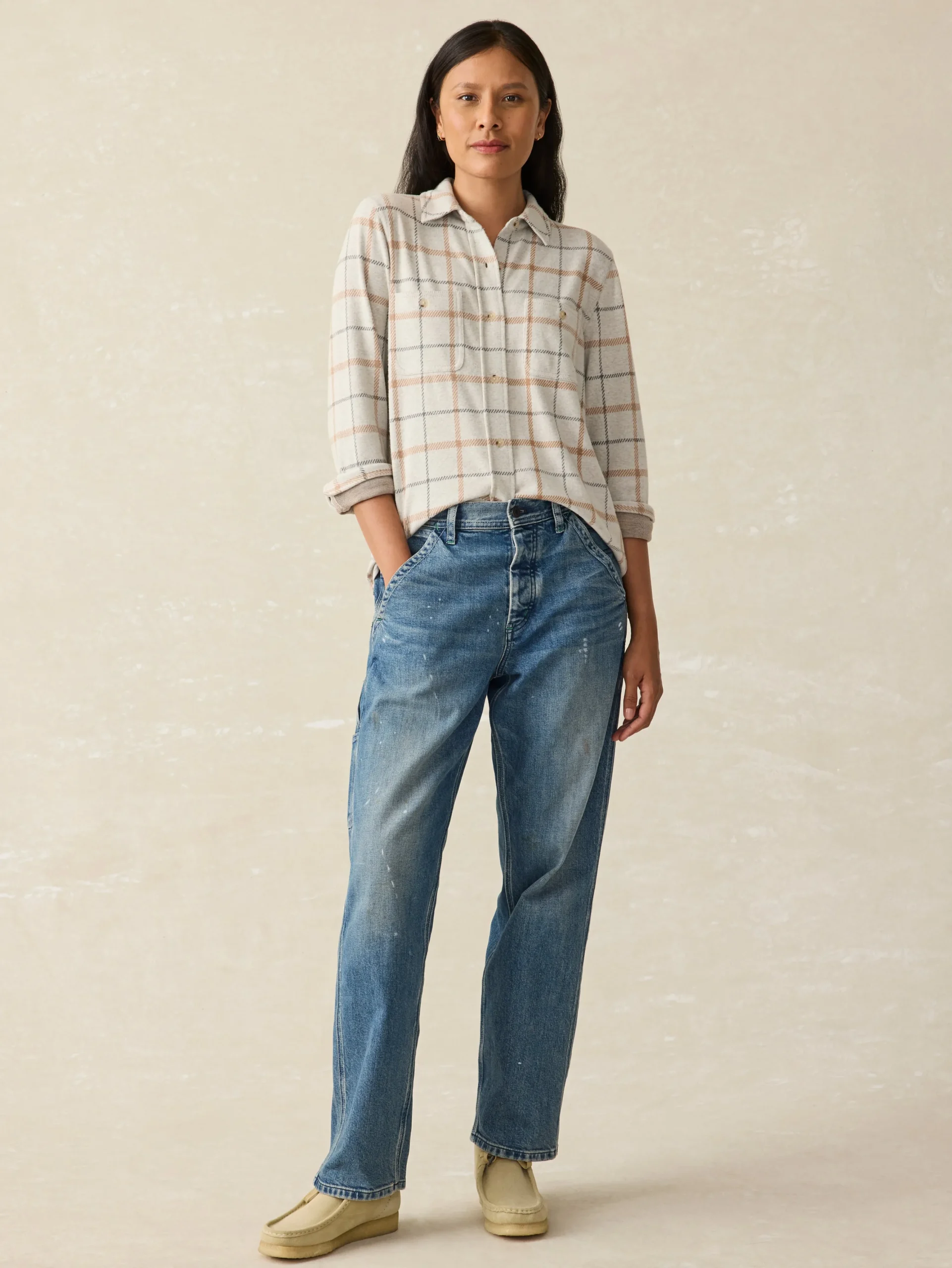 Shirts & Tops^Faherty Brand Legend™ Sweater Shirt - Open Tundra Windowpane