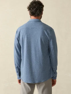 Shirts^Faherty Brand Legend™ Sweater Shirt (Single Pocket) - Glacier Blue Twill
