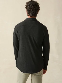 Shirts^Faherty Brand Legend™ Sweater Shirt (Single Pocket) - Heathered Black Twill