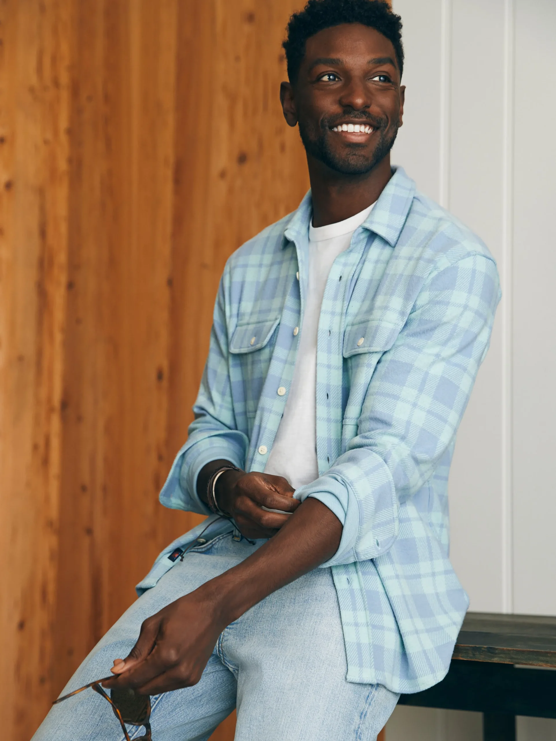 Shirts^Faherty Brand Legend™ Sweater Shirt (Tall) - Clearwater Coast Plaid