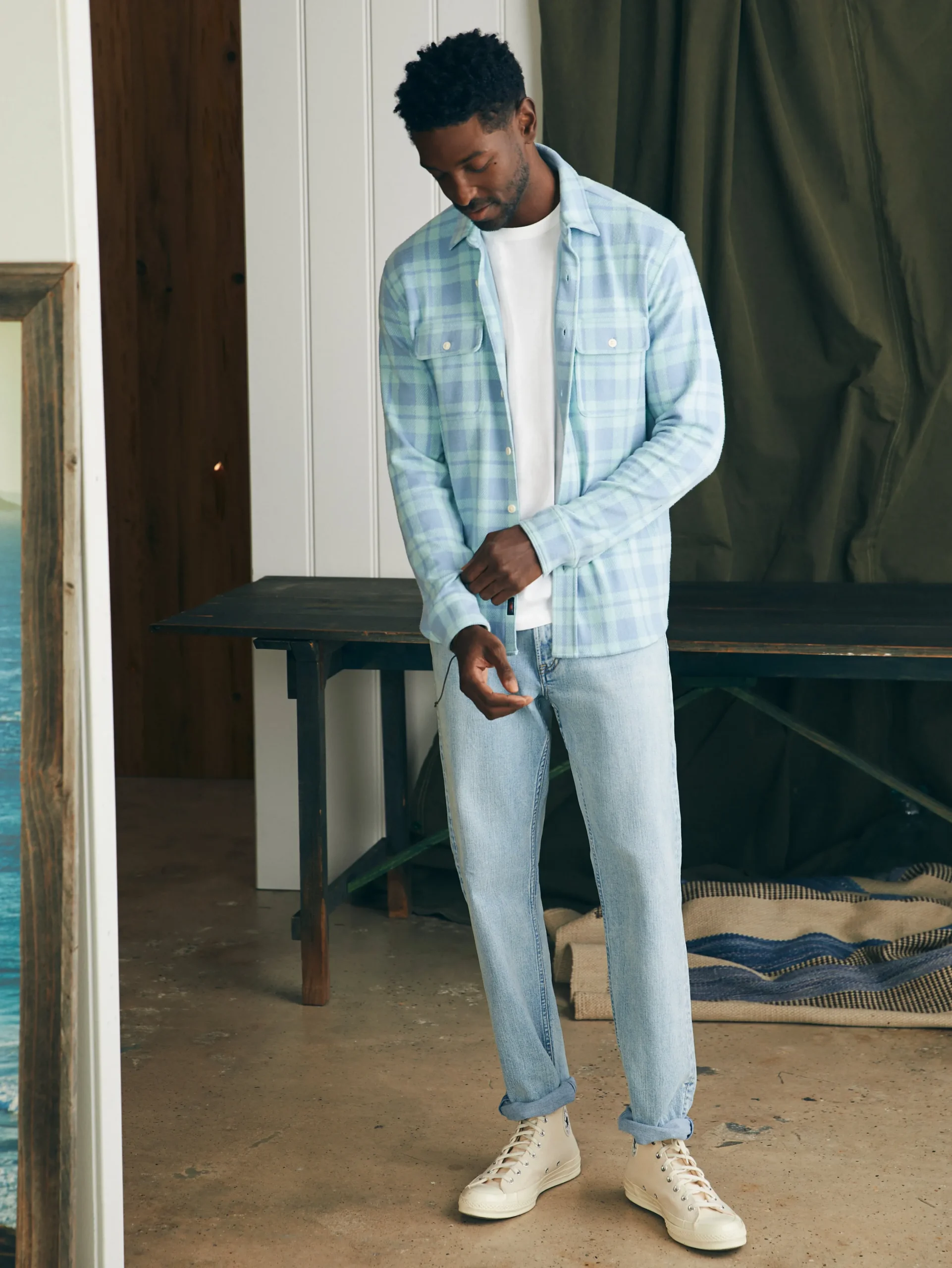 Shirts^Faherty Brand Legend™ Sweater Shirt (Tall) - Clearwater Coast Plaid