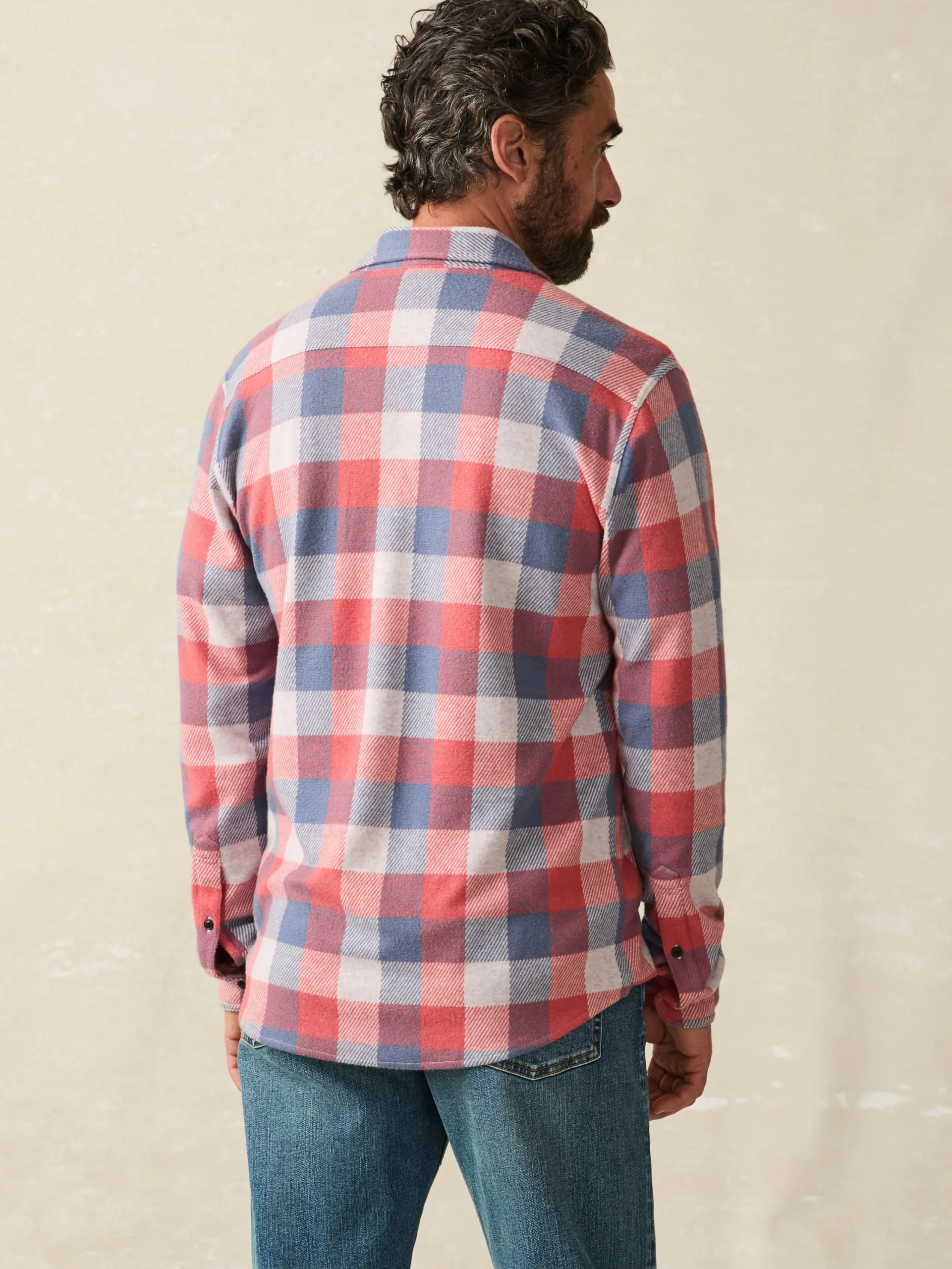 Shirts^Faherty Brand Legend™ Sweater Shirt (Tall) - Cherry Blue Buffalo