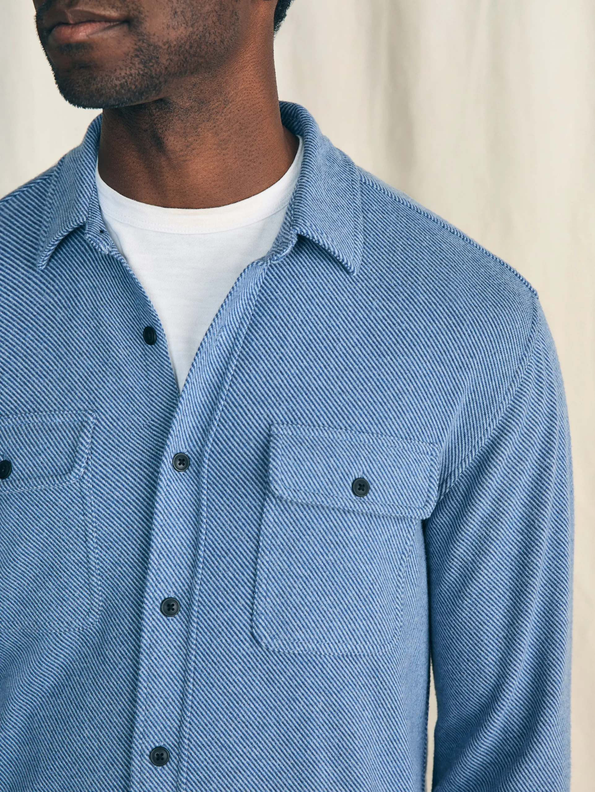 Shirts^Faherty Brand Legend™ Sweater Shirt (Tall) - Glacier Blue Twill