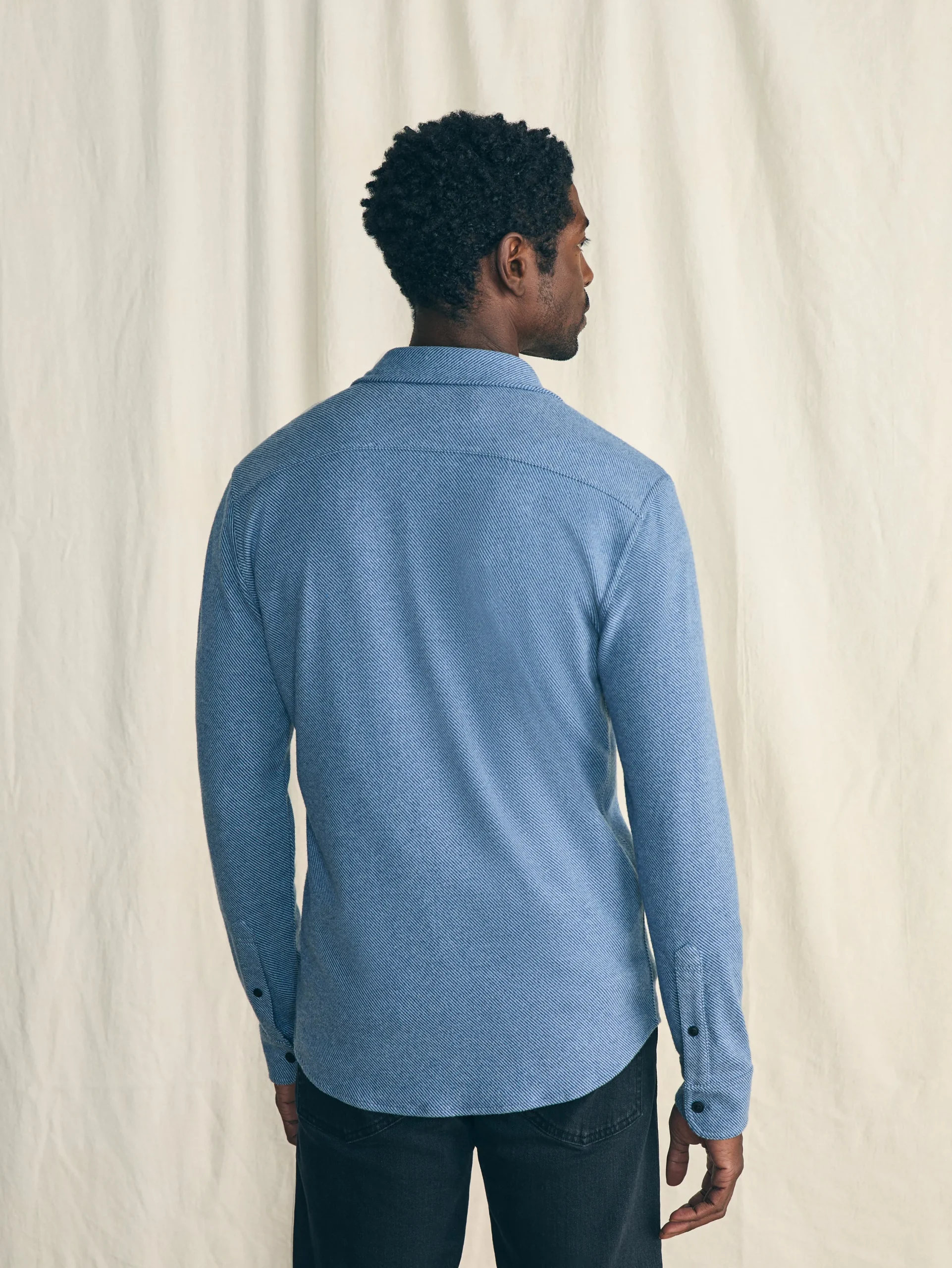 Shirts^Faherty Brand Legend™ Sweater Shirt (Tall) - Glacier Blue Twill