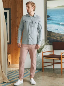 Shirts^Faherty Brand Legend™ Sweater Shirt (Tall) - Fossil Grey Twill