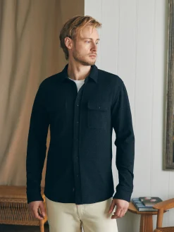 Shirts^Faherty Brand Legend™ Sweater Shirt (Tall) - Heathered Black Twill