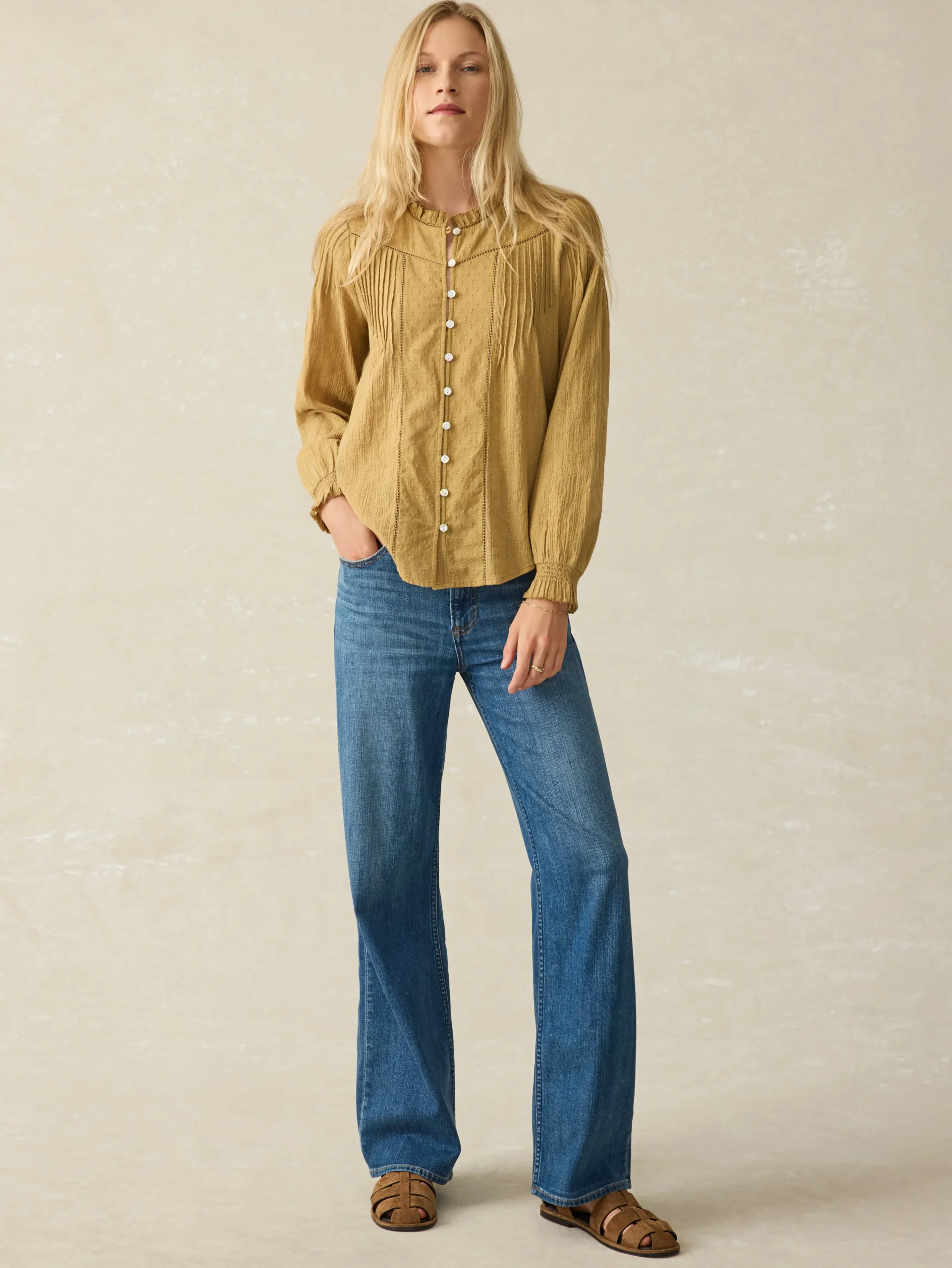 Shirts & Tops^Faherty Brand Lily Top - Antique Bronze