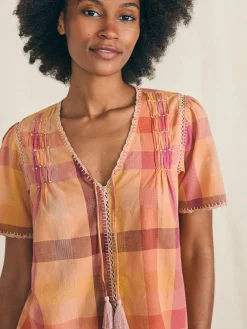 Shirts & Tops^Faherty Brand Margate Top - Sunset Desert Plaid