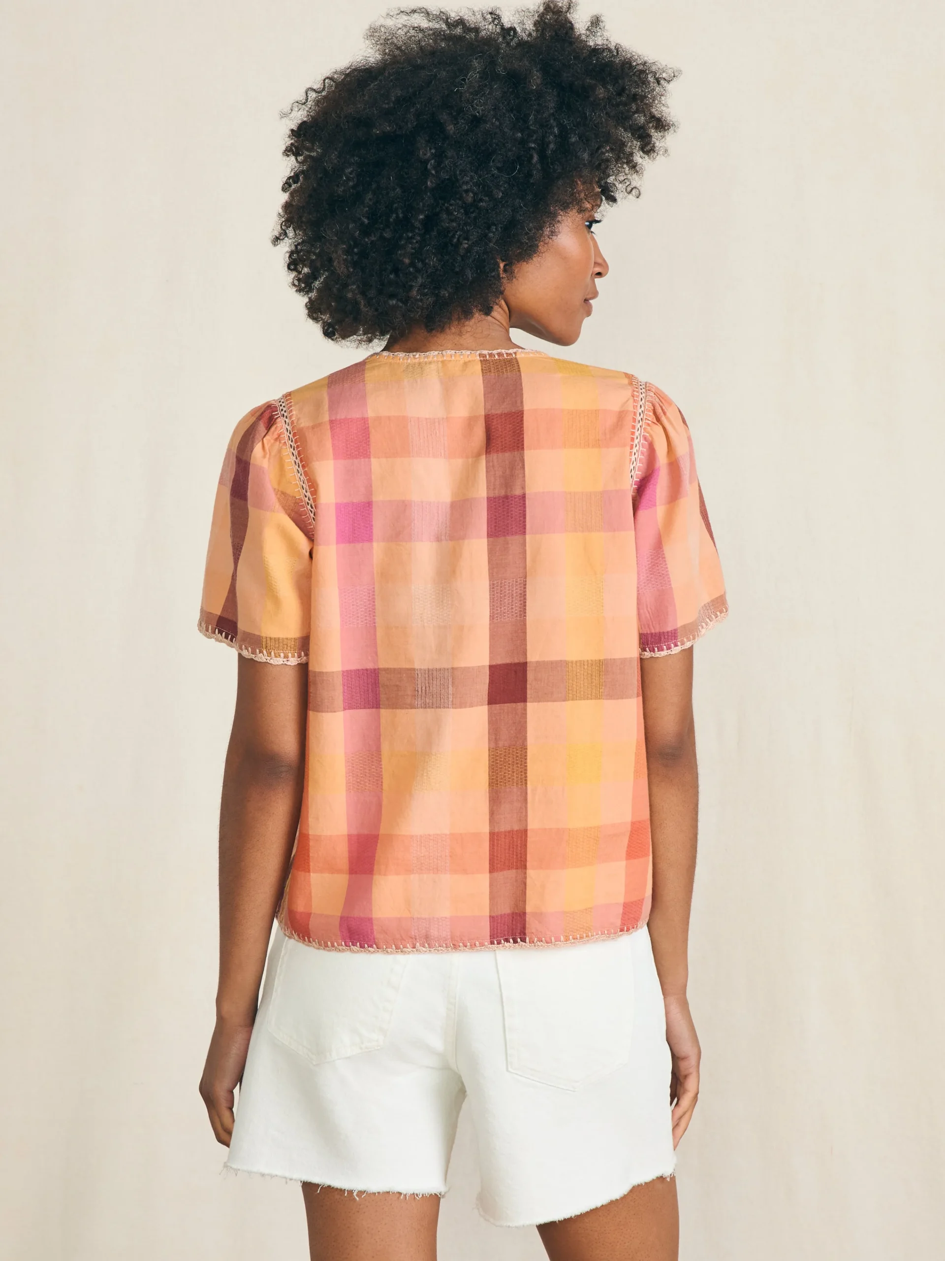 Shirts & Tops^Faherty Brand Margate Top - Sunset Desert Plaid
