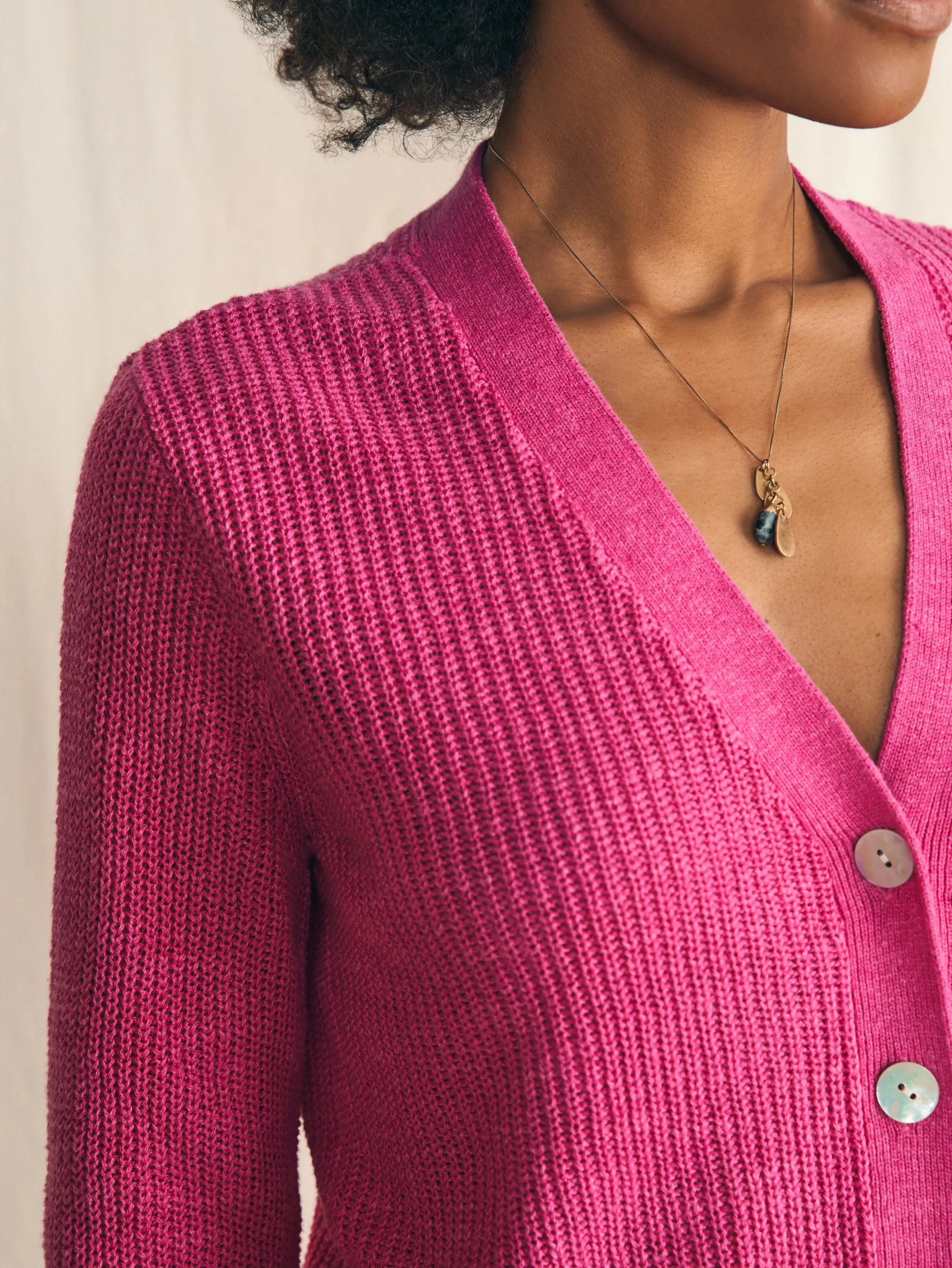 Sweaters^Faherty Brand Miramar Linen Cardigan - Cone Flower