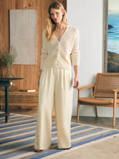 Sweaters^Faherty Brand Miramar Linen Cardigan - Summer Sand