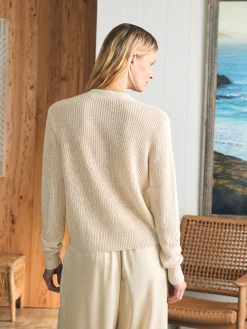 Sweaters^Faherty Brand Miramar Linen Cardigan - Summer Sand