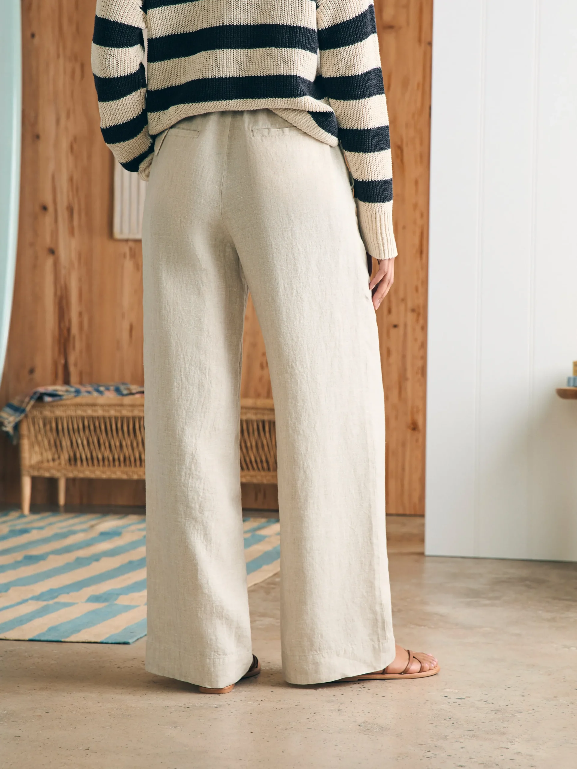 Pants^Faherty Brand Monterey Linen Pant - Flax