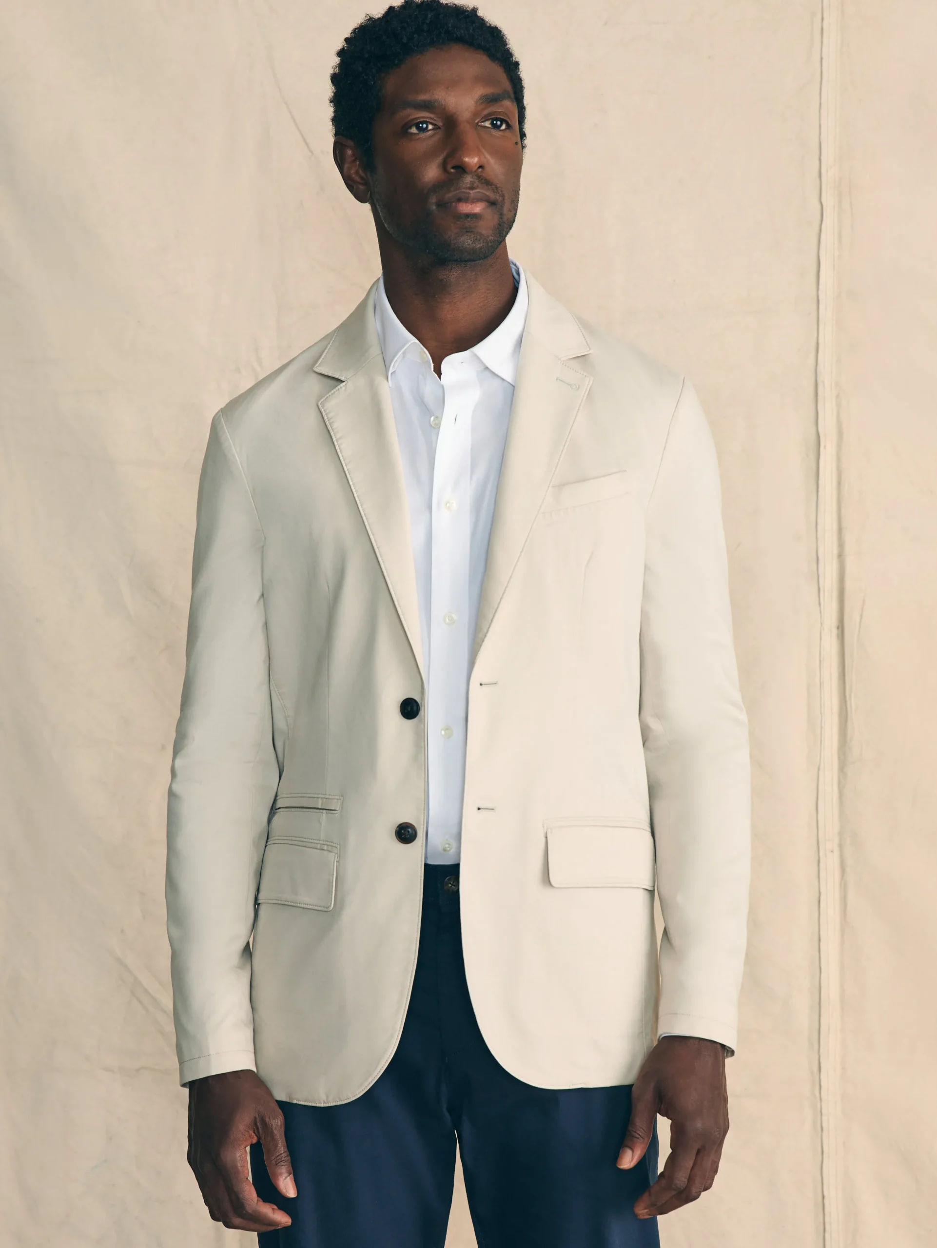 Blazers^Faherty Brand Movement™ Blazer - Light Sand