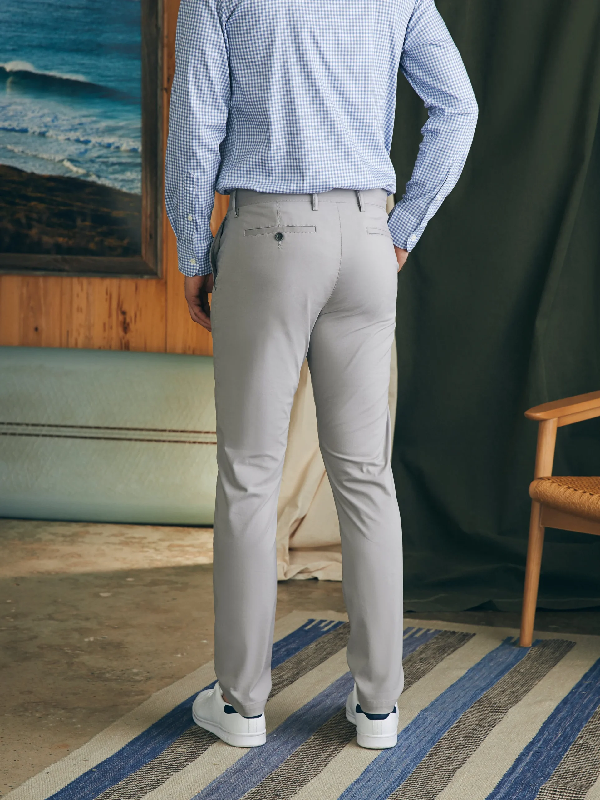 Pants^Faherty Brand Movement™ Chino Pant (32" Inseam) - Fossil