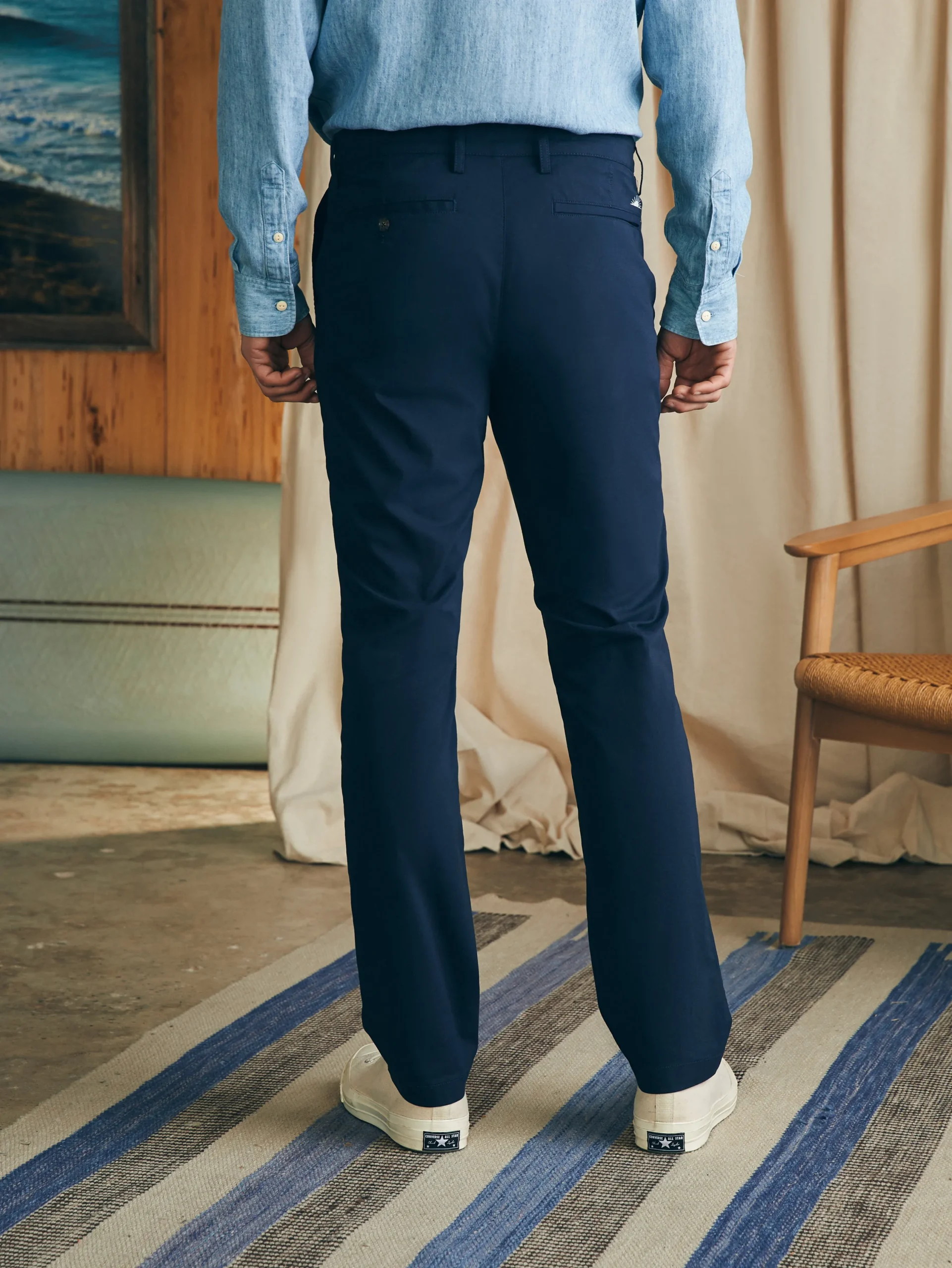 Pants^Faherty Brand Movement™ Chino Pant (32" Inseam) - Navy