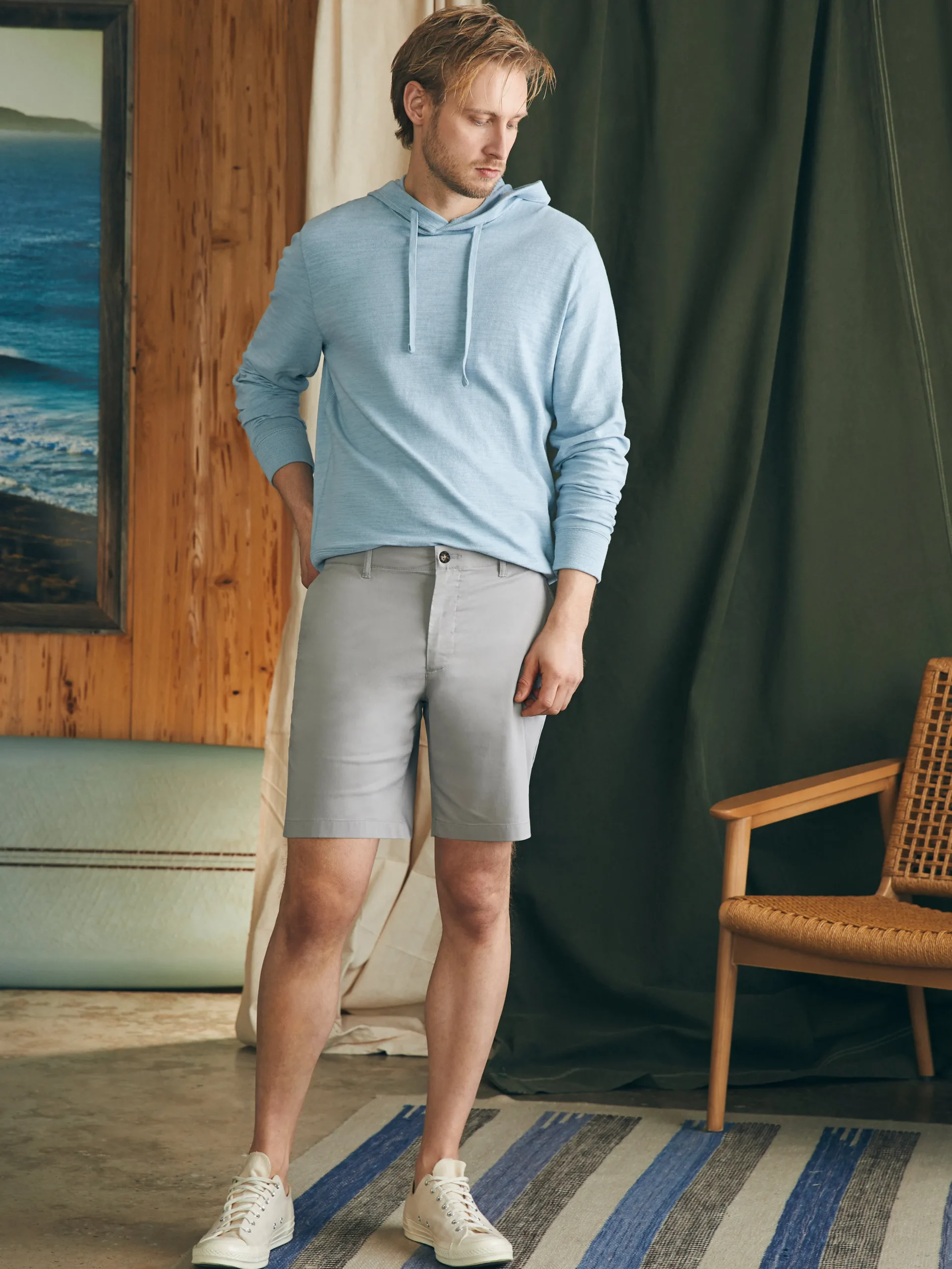Shorts^Faherty Brand Movement™ Chino Short (8" Inseam) - Fossil