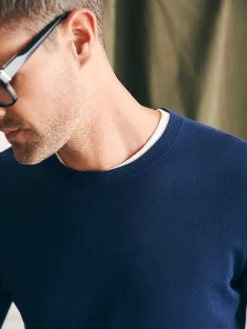 Sweaters^Faherty Brand Movement™ Crewneck Sweater - Marine Navy Heather