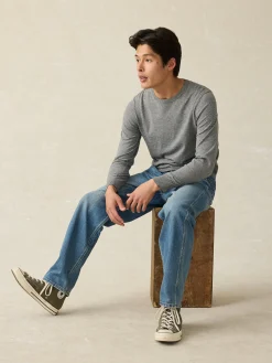 Sweaters^Faherty Brand Movement™ Crewneck Sweater - Ivory Ash Feeder
