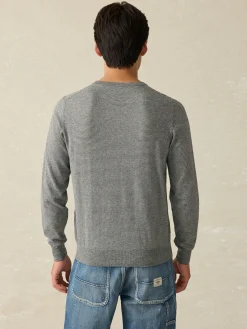 Sweaters^Faherty Brand Movement™ Crewneck Sweater - Ivory Ash Feeder