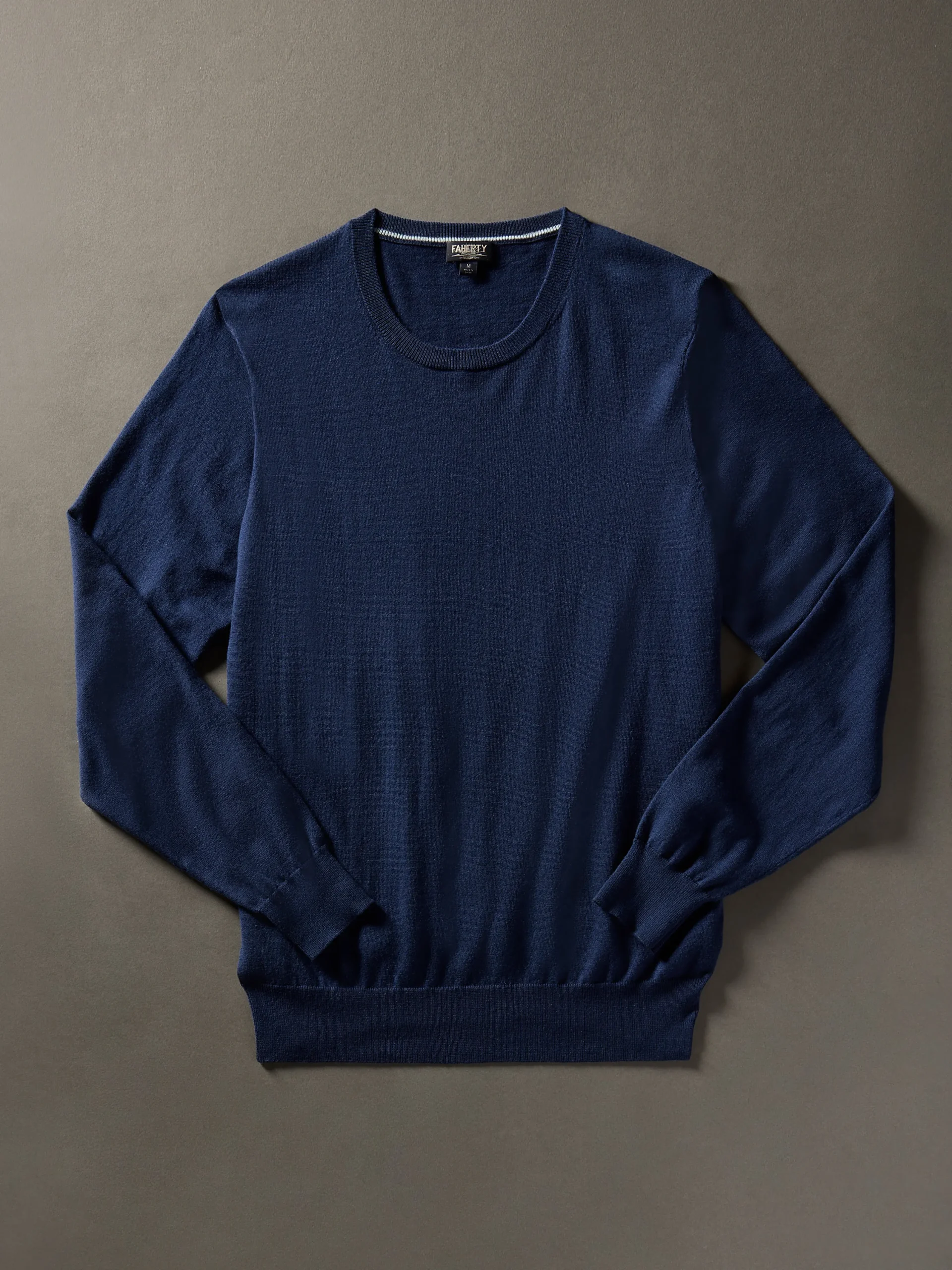 Sweaters^Faherty Brand Movement™ Crewneck Sweater (Tall) - Marine Navy Heather