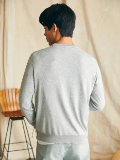 Sweaters^Faherty Brand Movement™ Crewneck Sweater (Tall) - Mineral Grey Heather