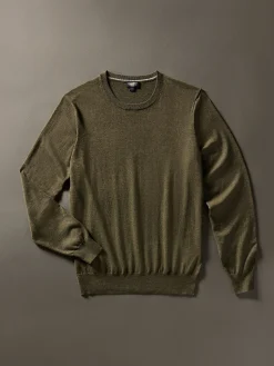 Sweaters^Faherty Brand Movement™ Crewneck Sweater (Tall) - Olive Ridge Heather